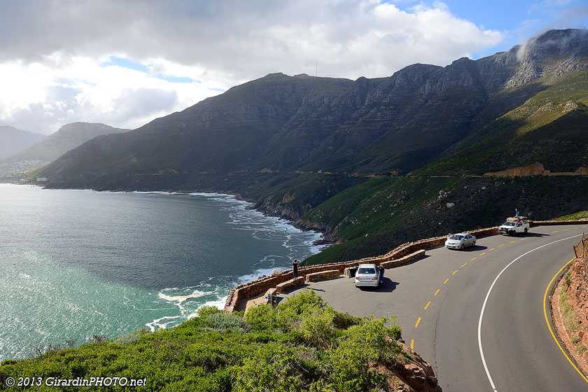 Vue sur Chapman's Peak Drive depuis Chapman's Point