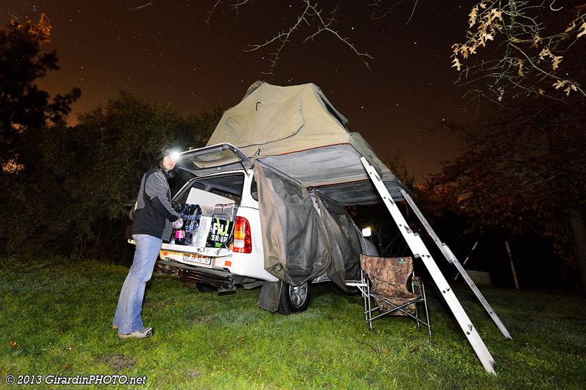 Première nuit de camping