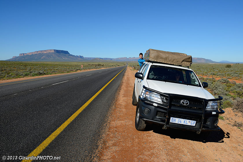 Paysage le long de la route N7 en direction de la Namibie