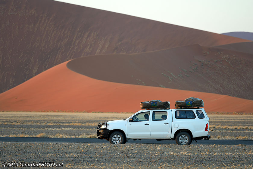 Sur la route qui va à Sossusvlei