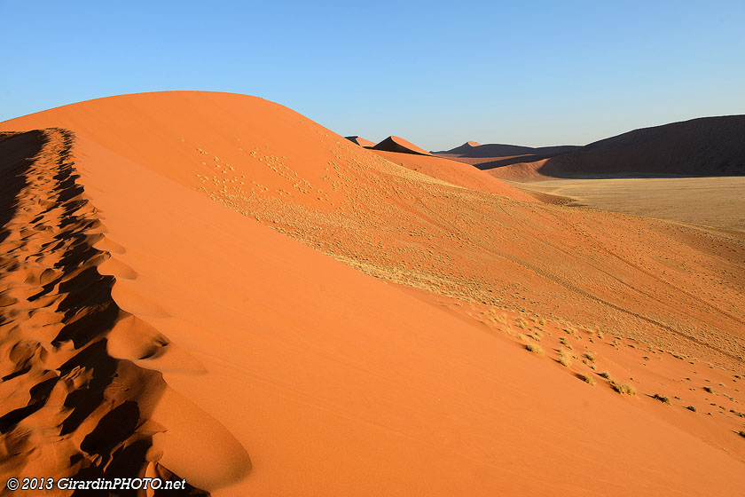 Arrivée au sommet de la dune