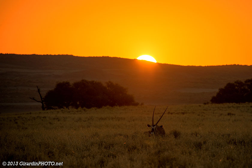 Coucher de soleil depuis l'emplacement 16