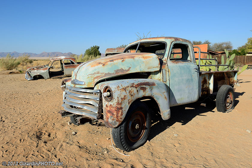 Ce camion a fait son temps dans le désert du Namib