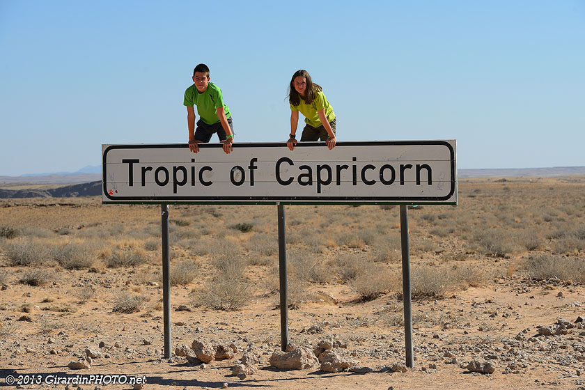 Sur le tropique du Capricorne