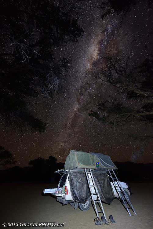 Nuit étoilée au Brandberg White Lady Lodge