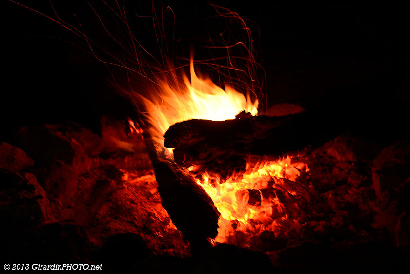 La chaleur d'un bon feu