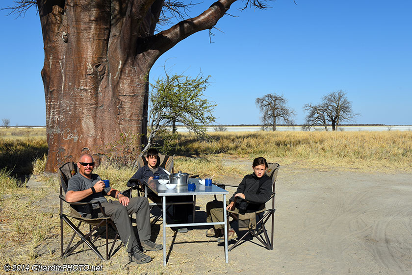 Déjeuner à Baines Baobab