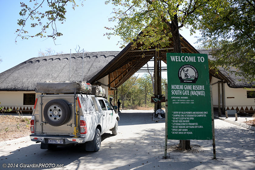 Entrée du Moremi Game Reserve