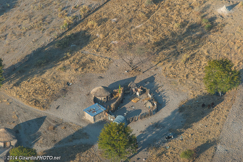 Habitation typique du Botswana