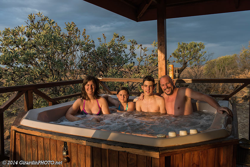 Jacuzzi sur notre terrasse