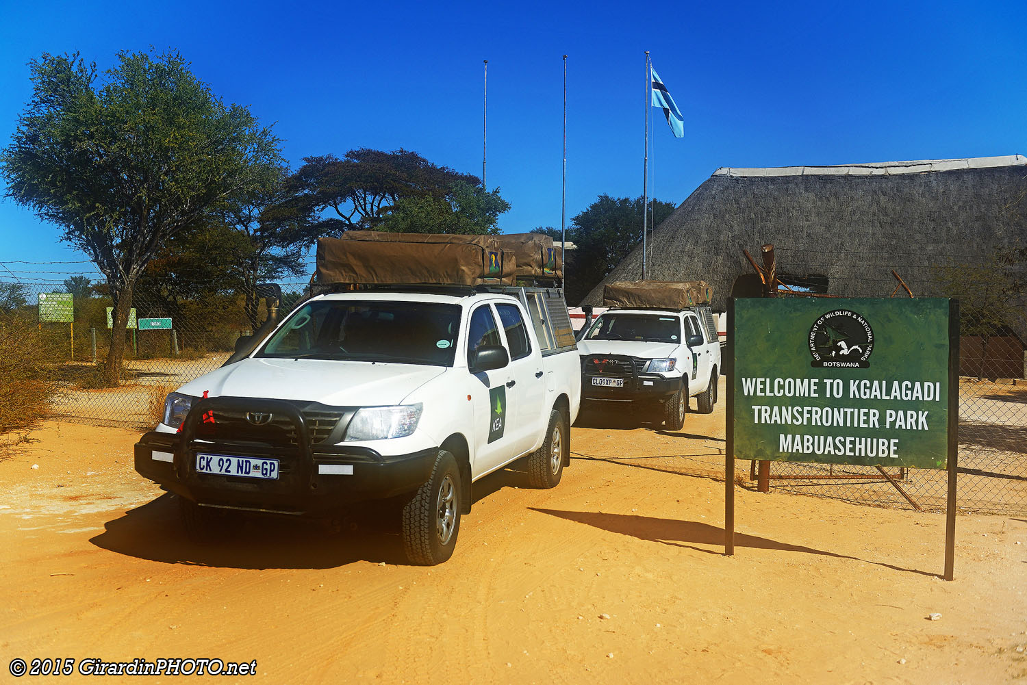 Sortie du Kgalagadi Transfrontier Park