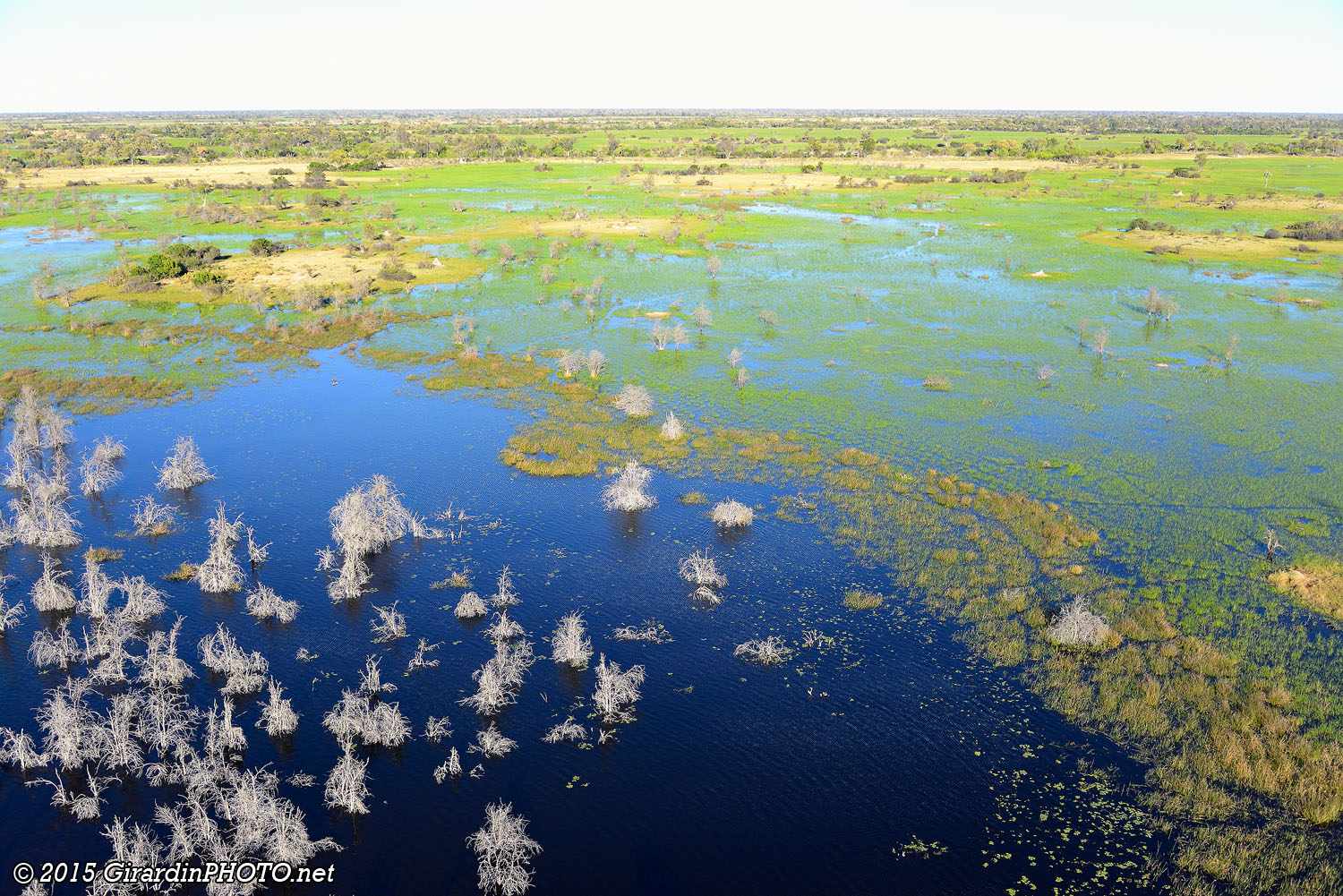 Survol du Delta de l'Okavango
