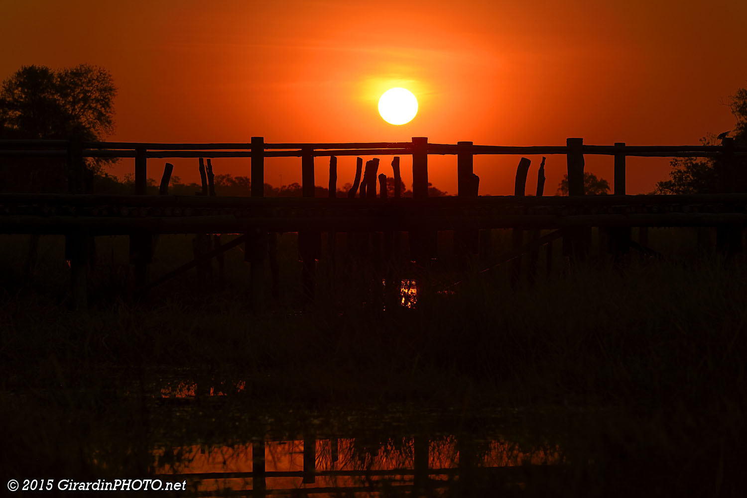 Coucher de soleil sur North Gate Bridge