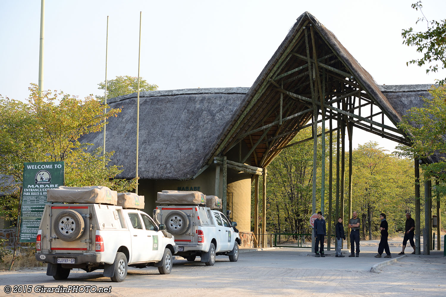 Arrivée au Savute à Mababe Gate