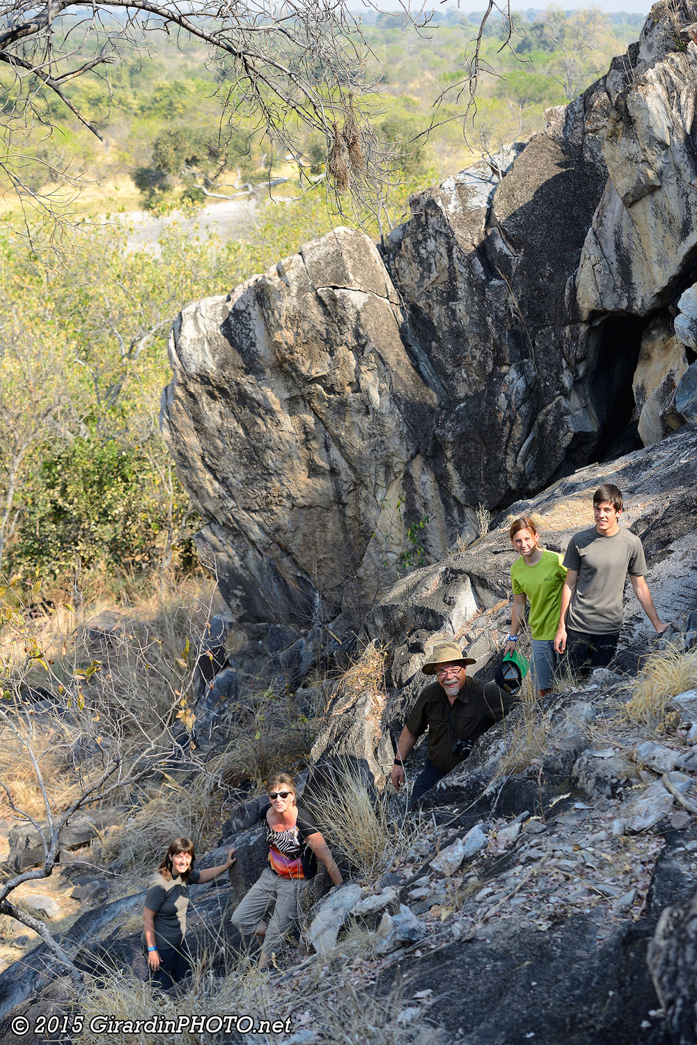 En descendant de la colline