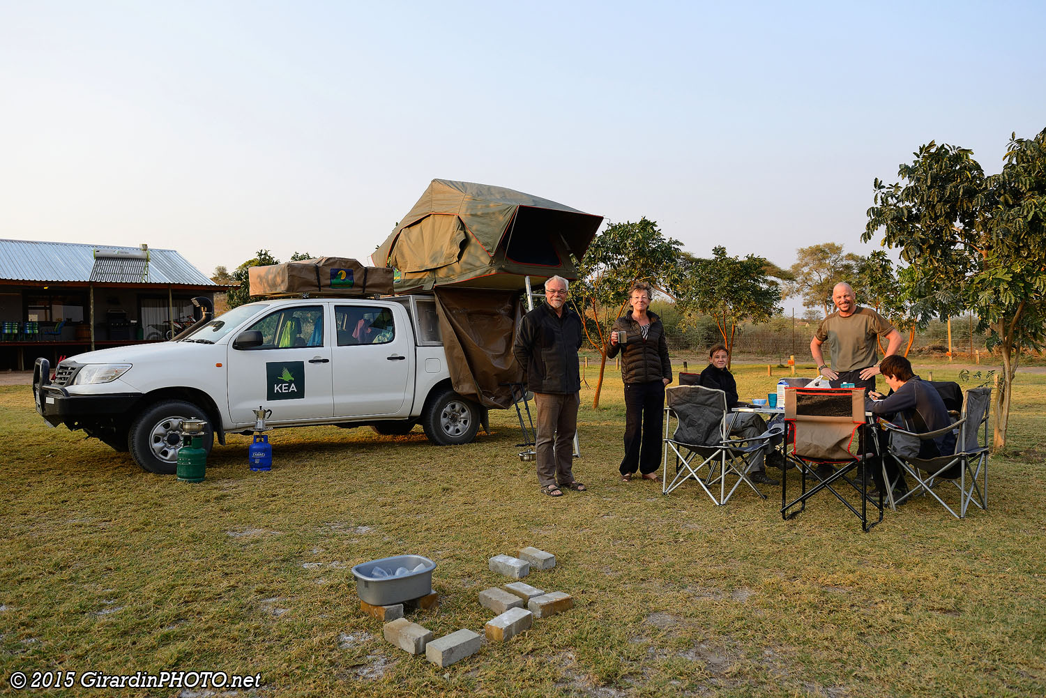 Petit déjeuner à Mwandi View Campsite