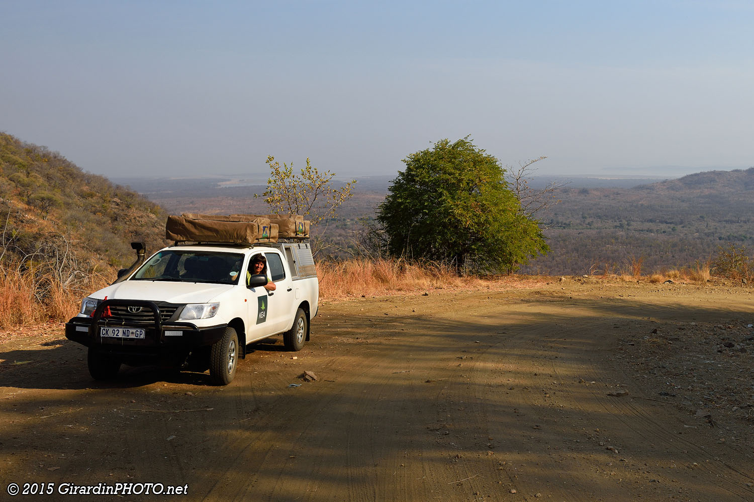 Vue sur le Lake Kariba depuis les montagnes