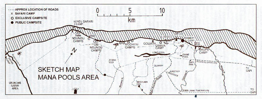 Pistes de l'intérieur de la réserve