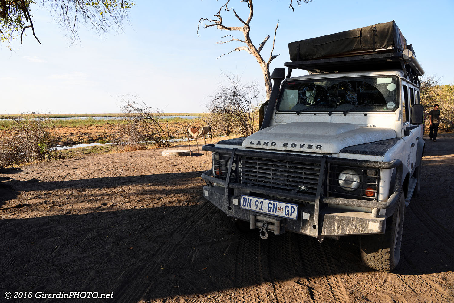 Notre emplacement (RSV2) au bord la Linyanti River