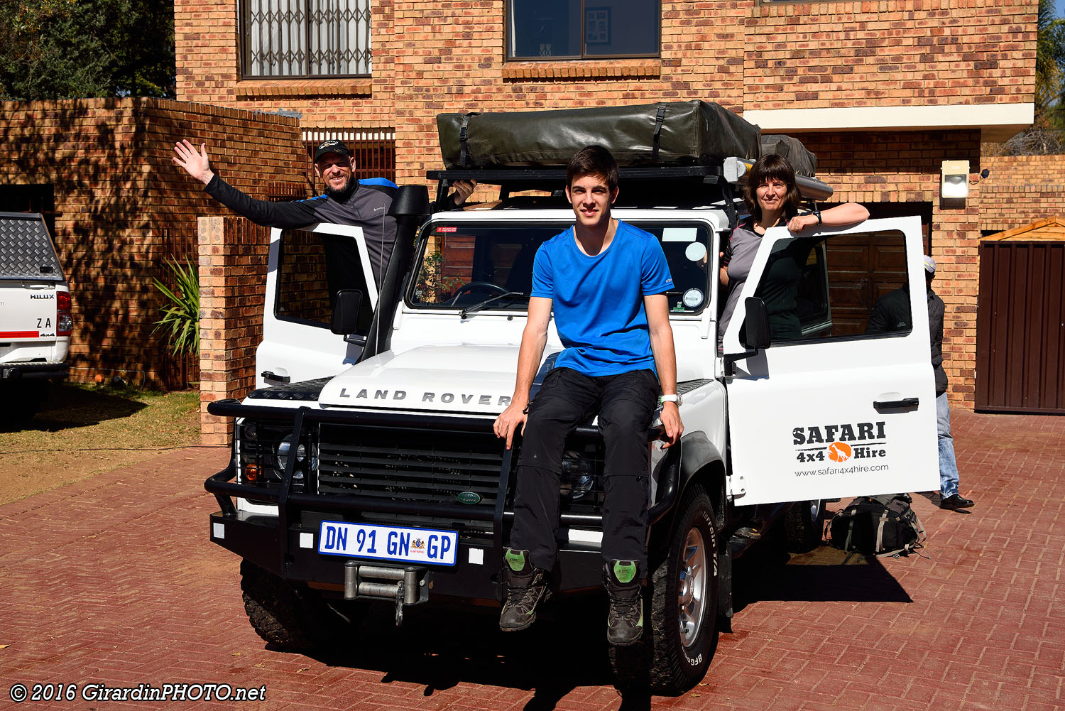 Notre Land Rover Defender 110 impatiente de commencer l'aventure