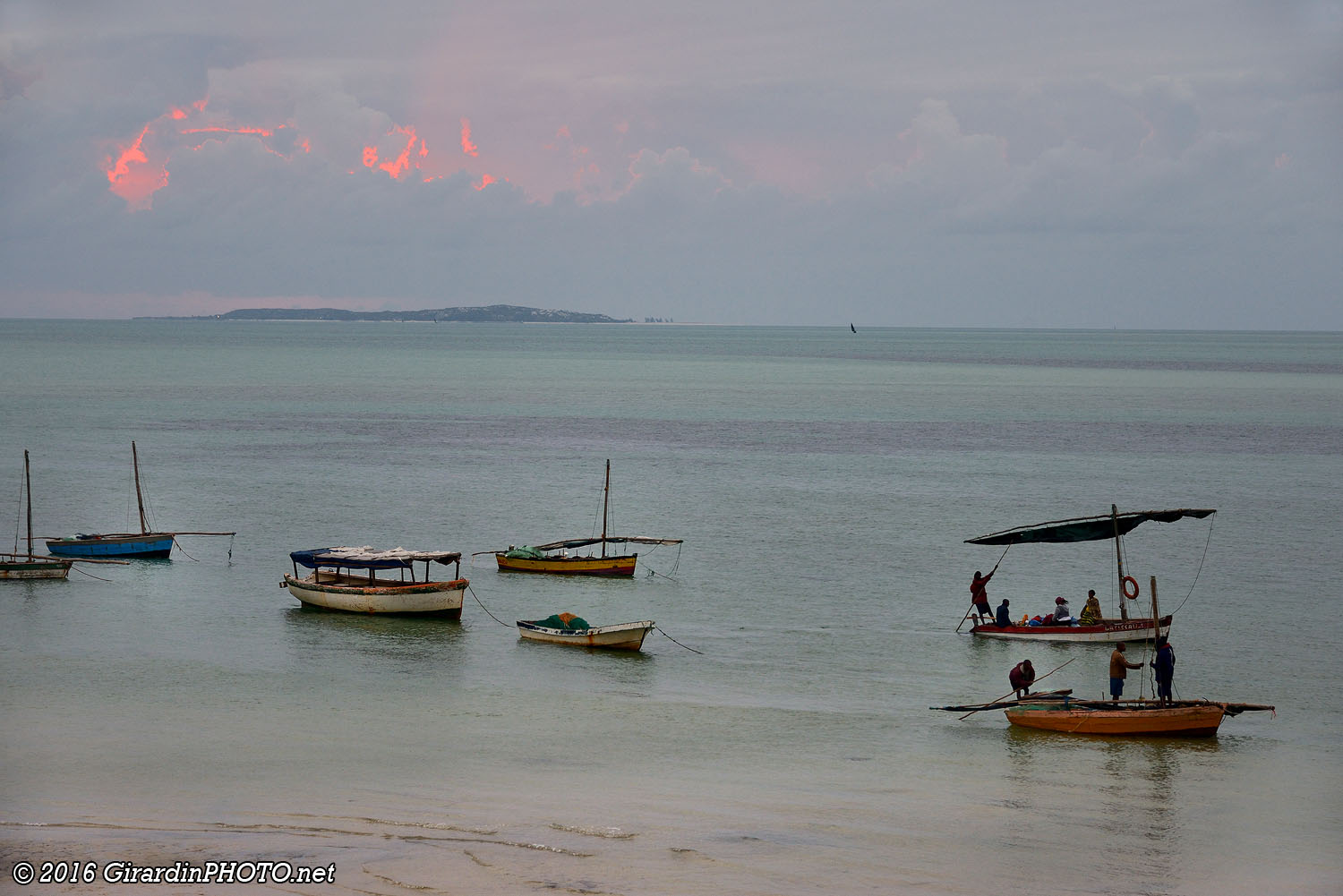 Lever de soleil sur le canal du Mozambique
