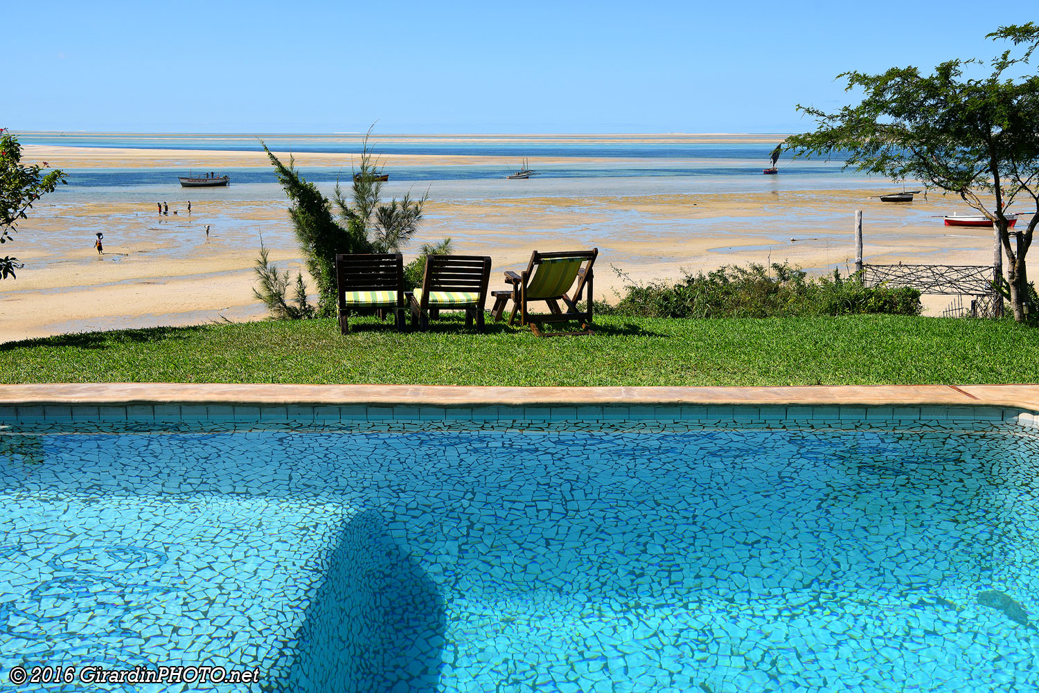 Vue depuis la piscine de Casa Babi