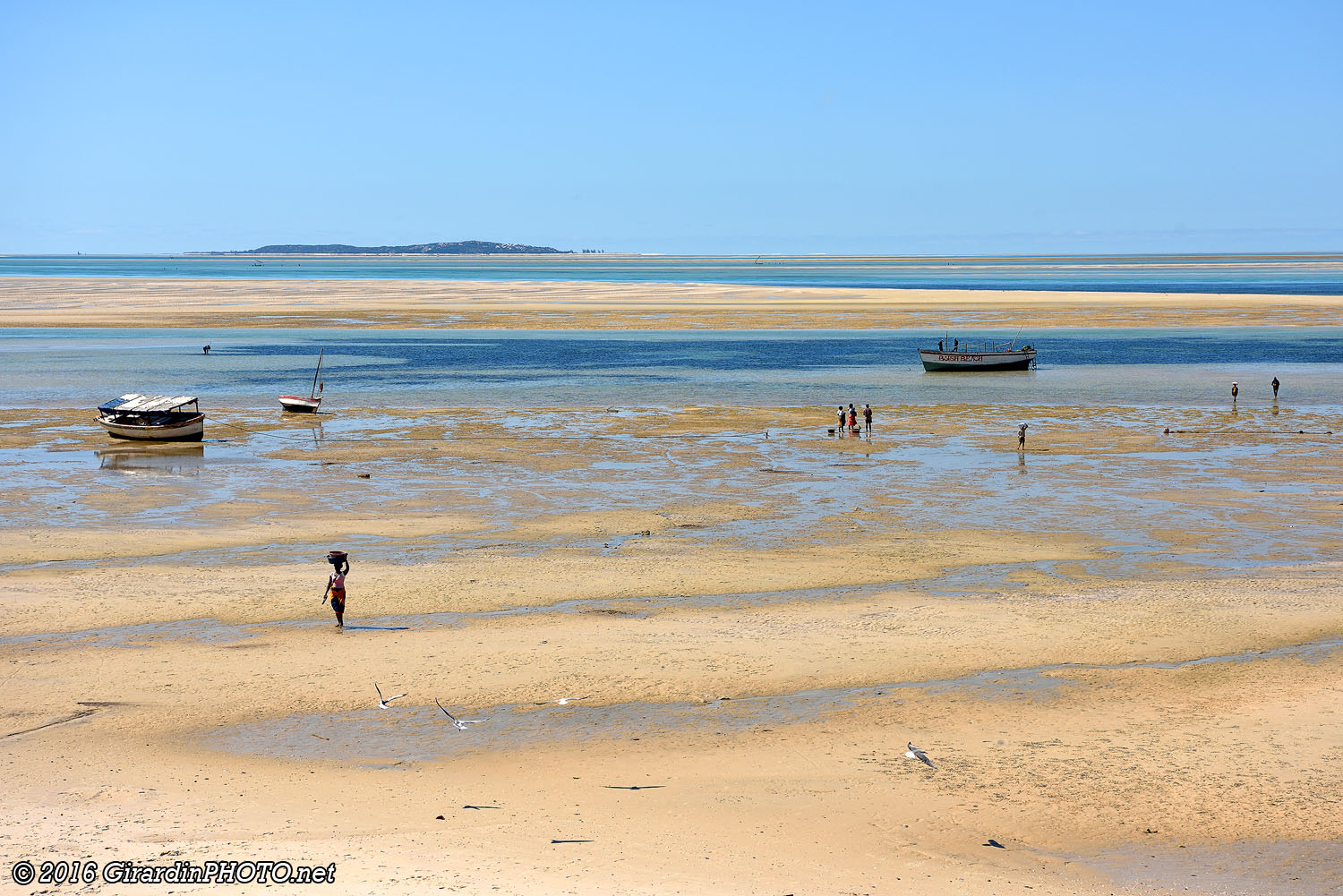Plage de Vilanculos à marée basse