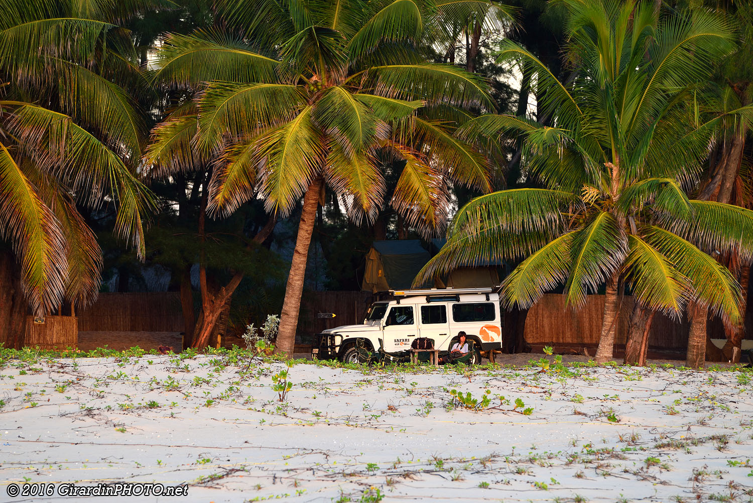 Notre emplacement depuis la plage