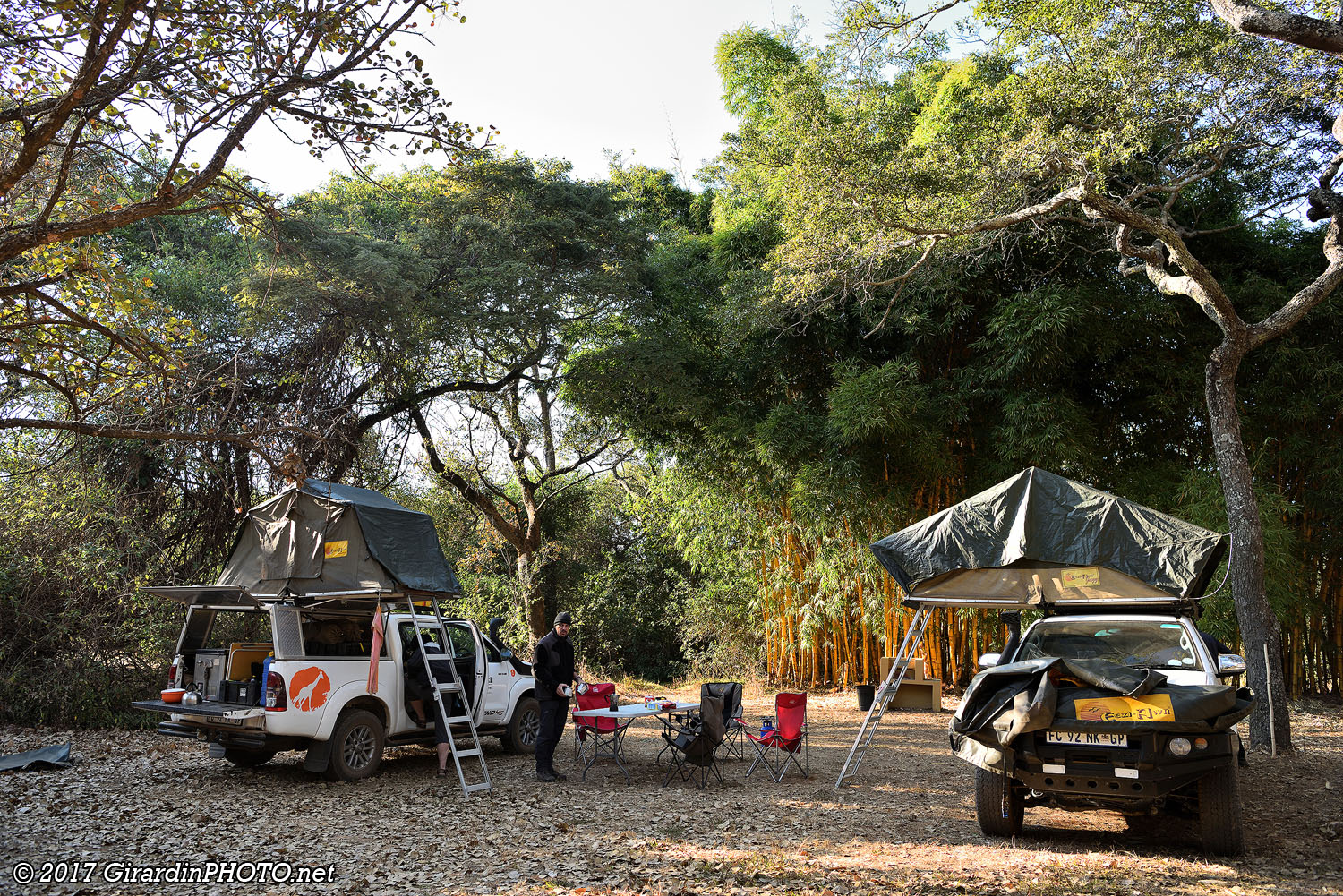 Notre emplacement au Pioneer Safari Lodge