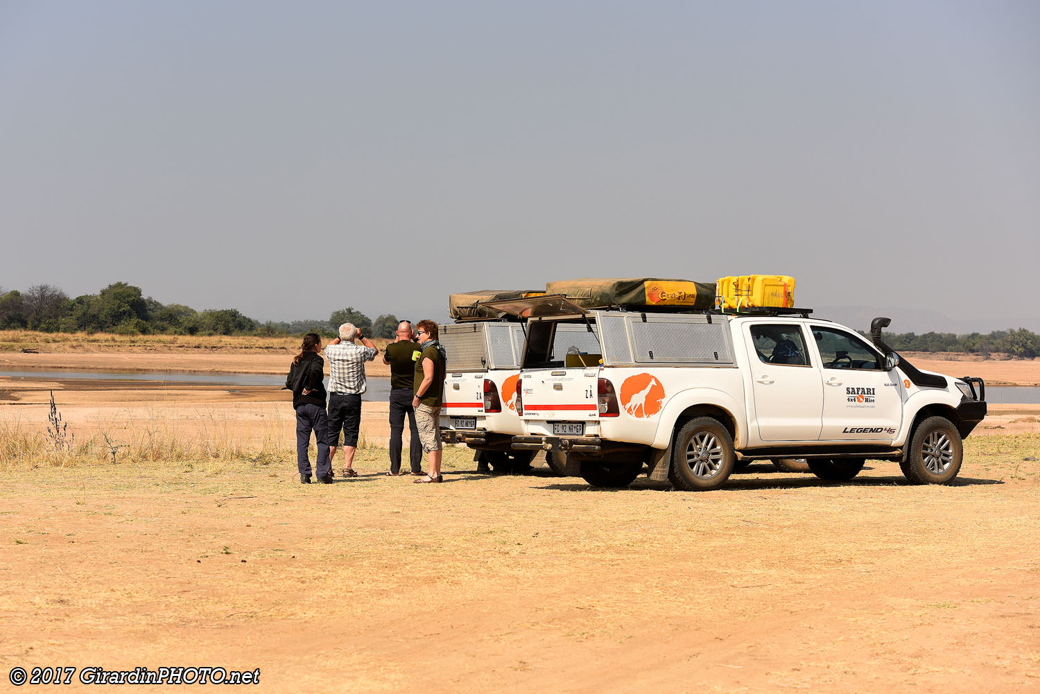 Pause au bord de la Luangwa River