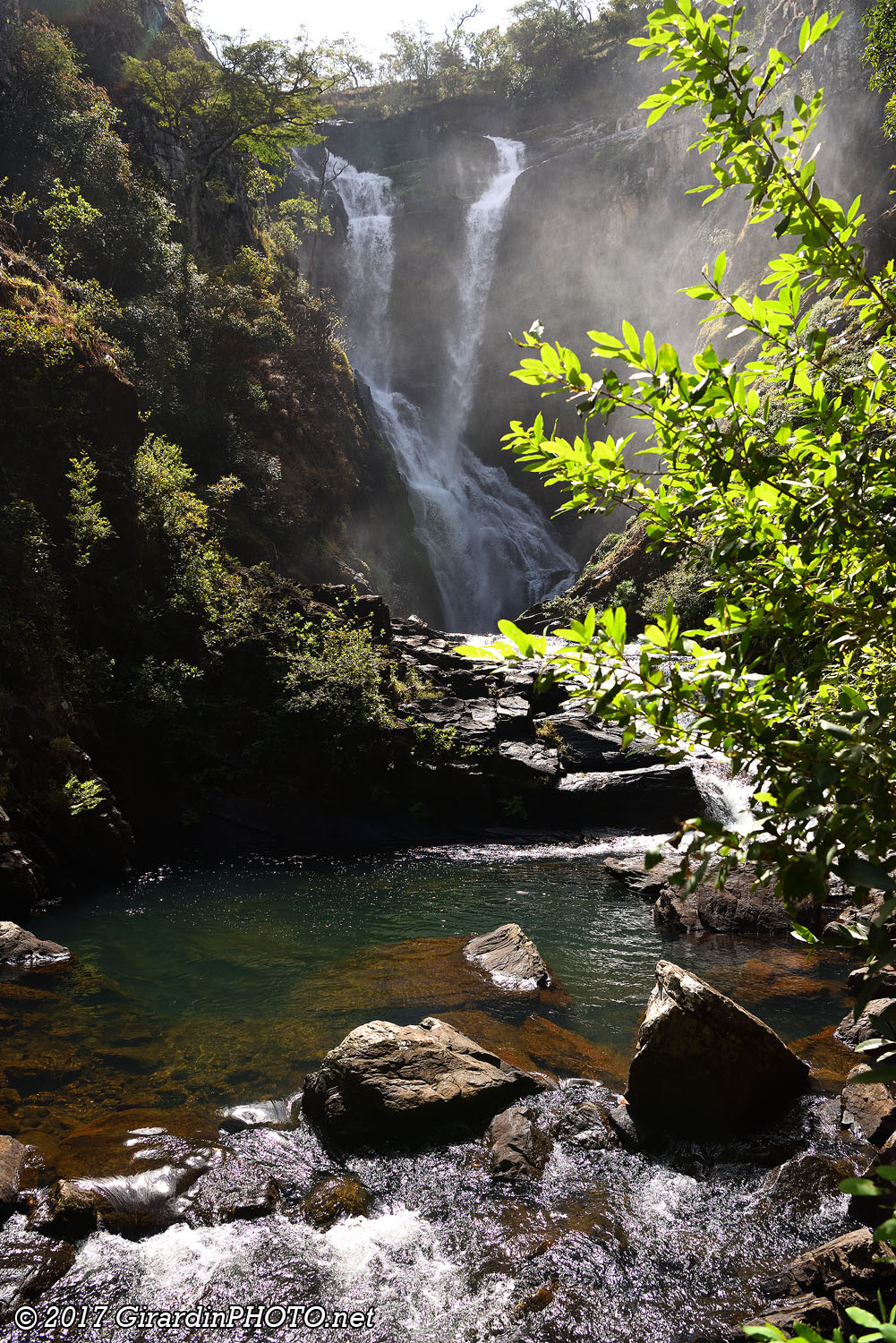Bas de la chute