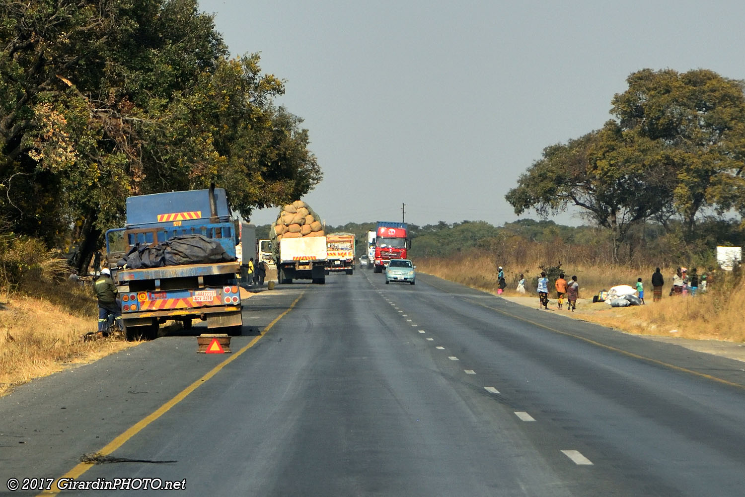 Nos premiers pas sur les grandes routes Zambiennes