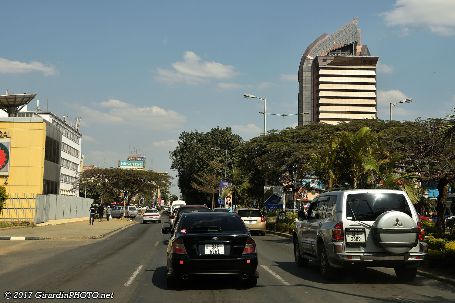 Arrivée au centre de Lusaka