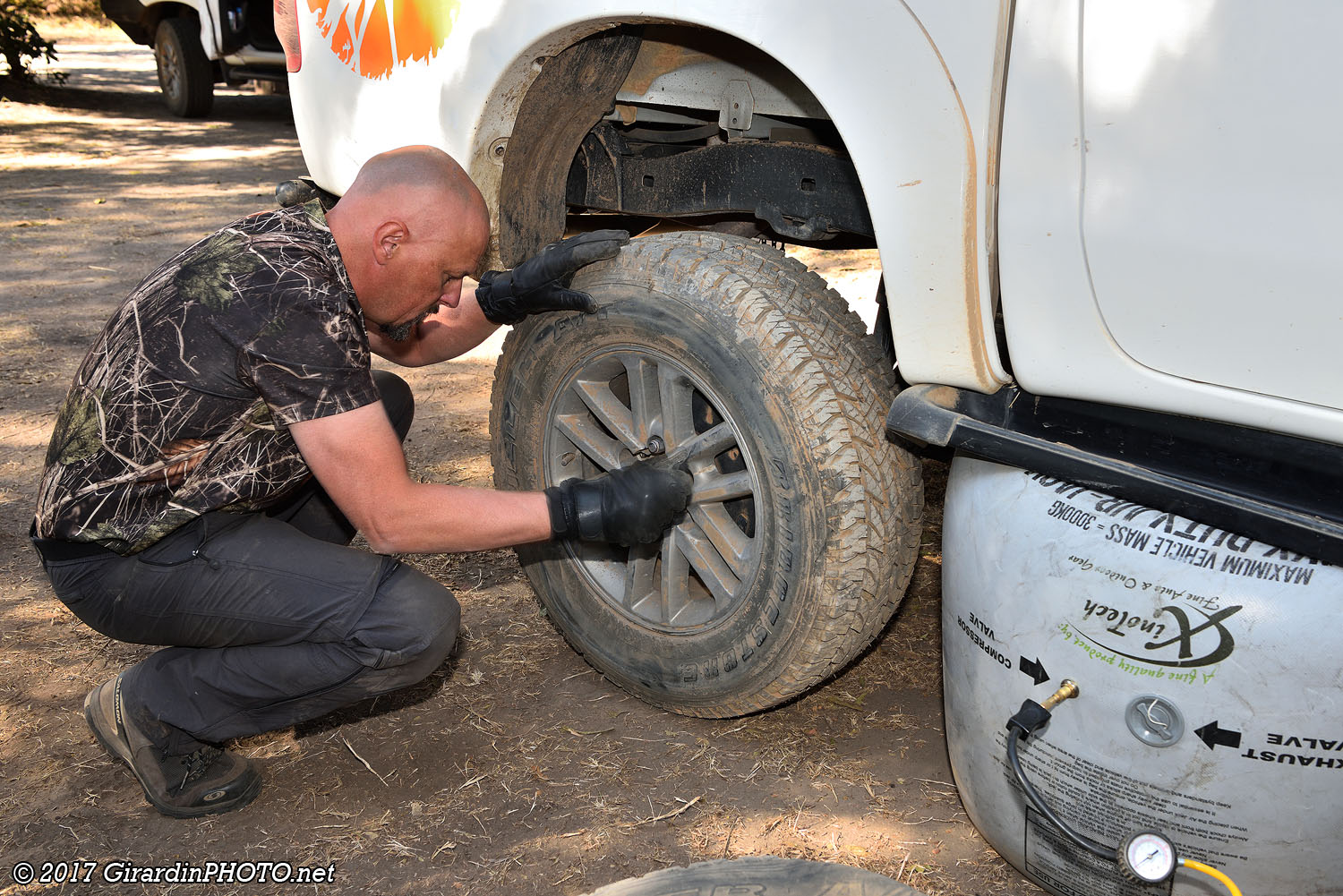 Montage de la roue de secours