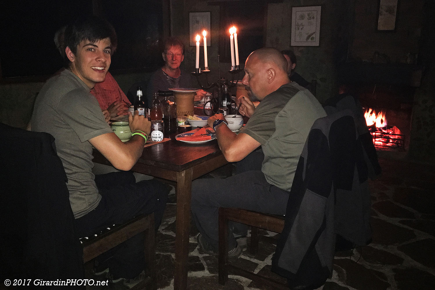 Repas aux chandelles