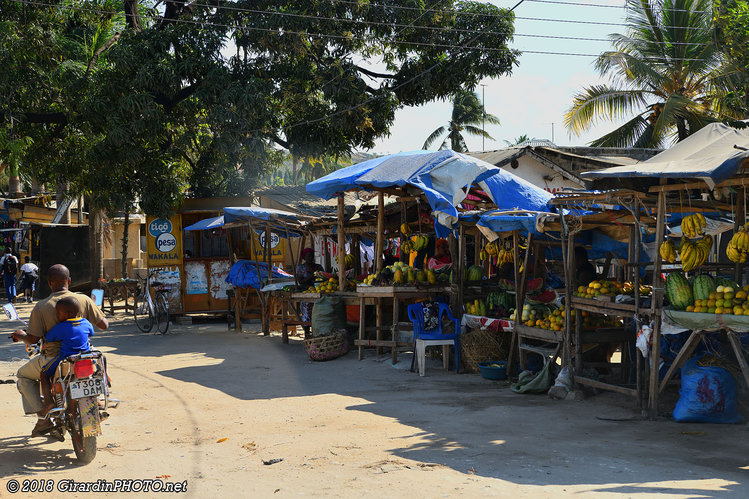 Marché de fruits et légumes