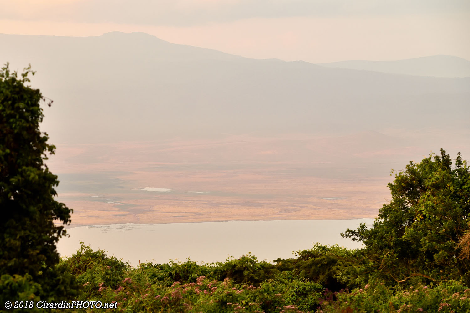 Intérieur du Ngorongoro Crater vu depuis le Simba A Public Campsite