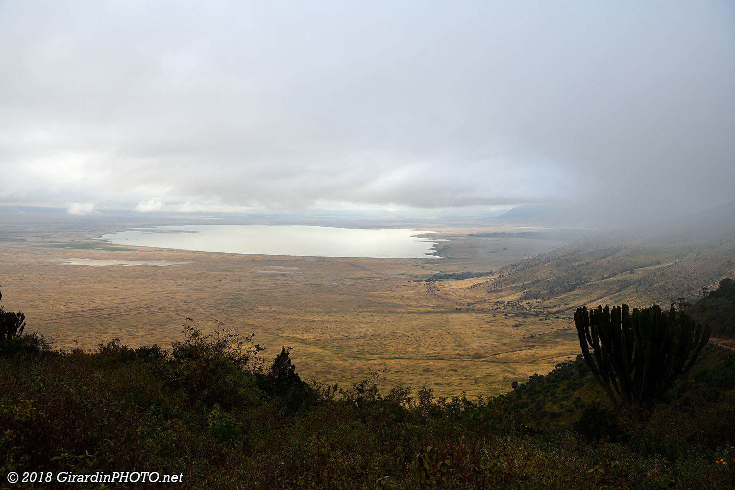 Ngorongoro Crater vu depuis Seneto Entrance Gate