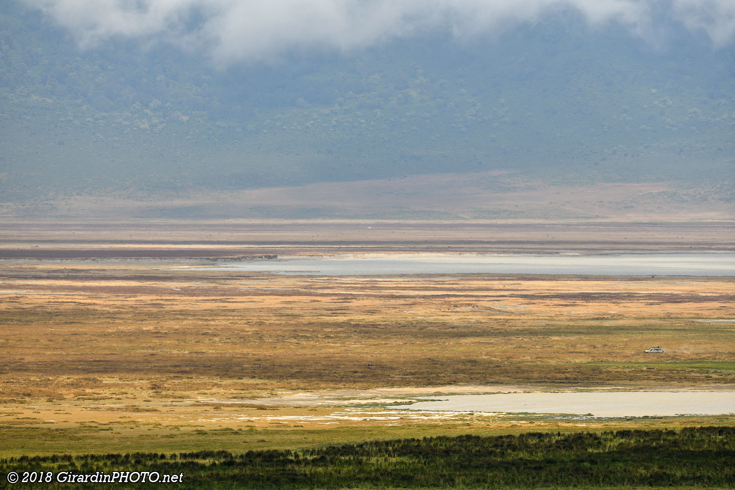 Vue sur Hippo Pool et le Lake Magadi depuis Engitati Hill