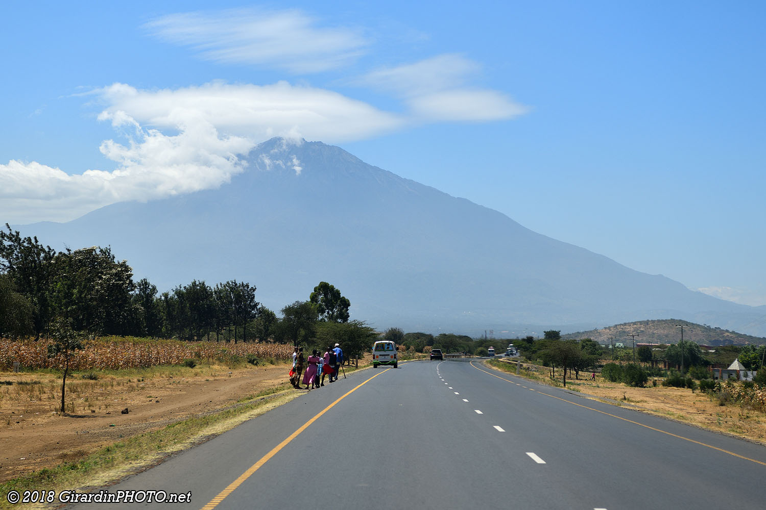 Route A104 et le Mont Méru