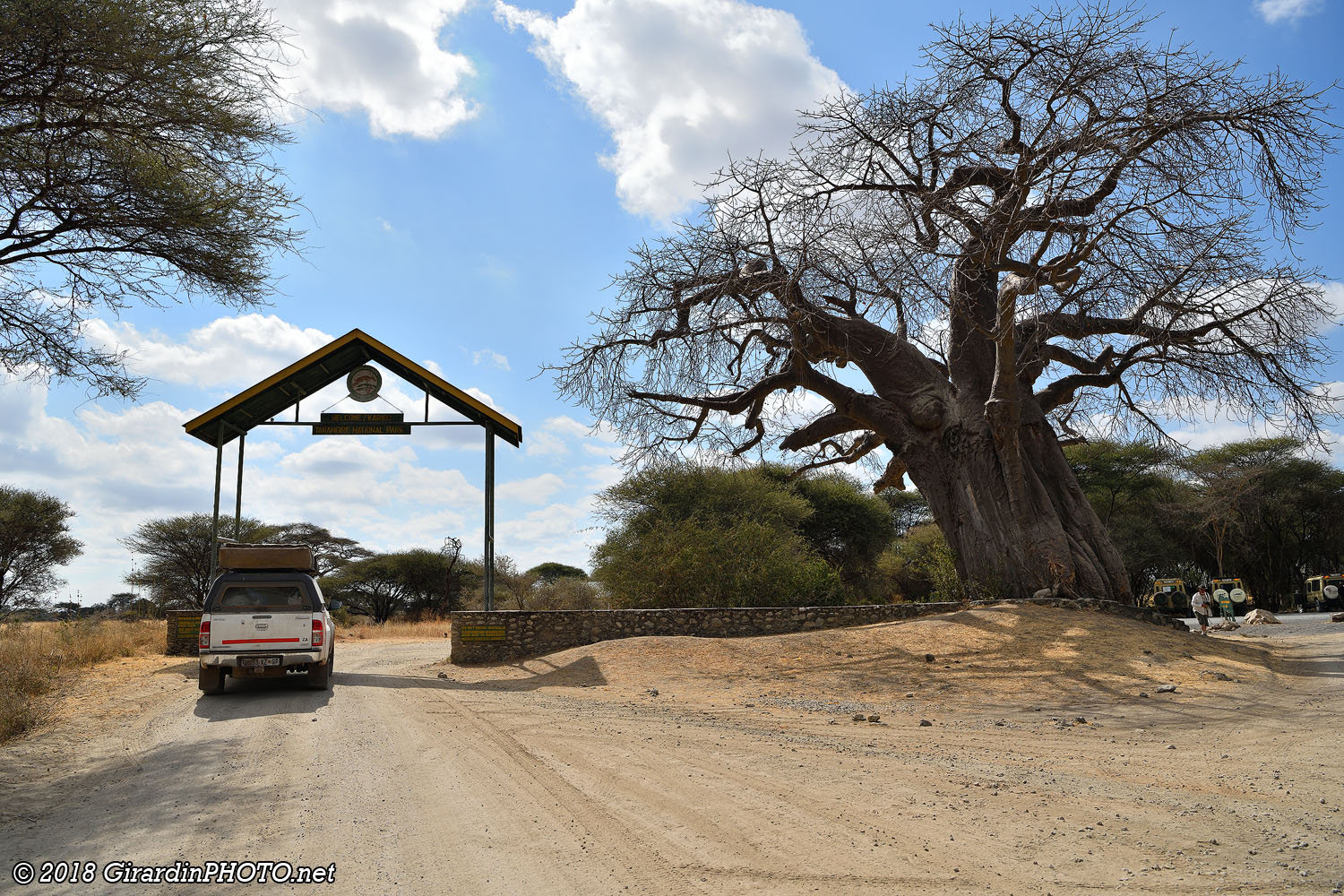 Arrivée à la gate du Tarangire National Park