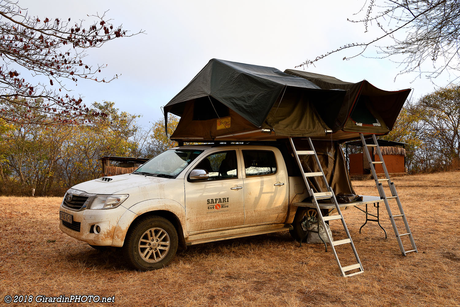 Notre emplacement à l'Amarula Campsite