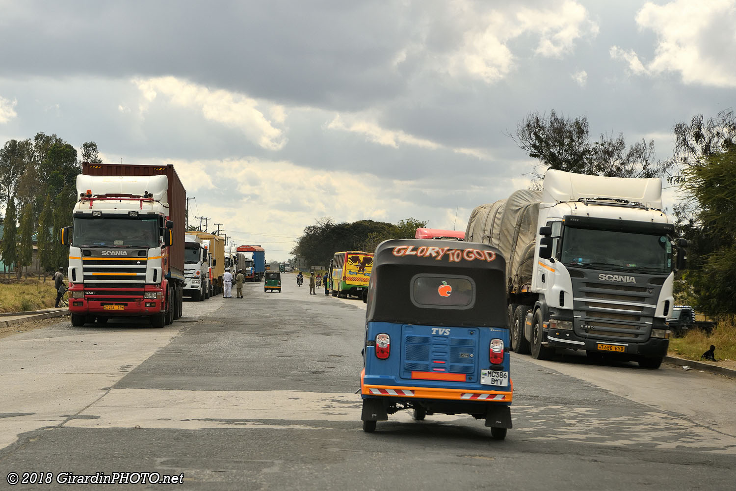 Contrôle de police sur la route A7