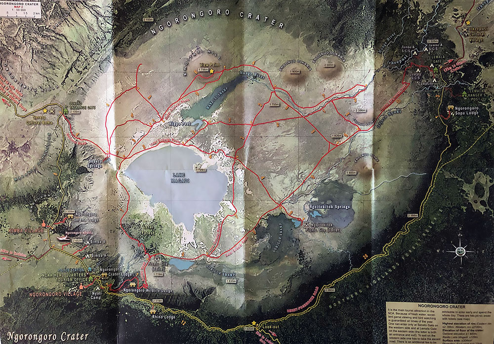 Plan du Ngorongoro Crater
