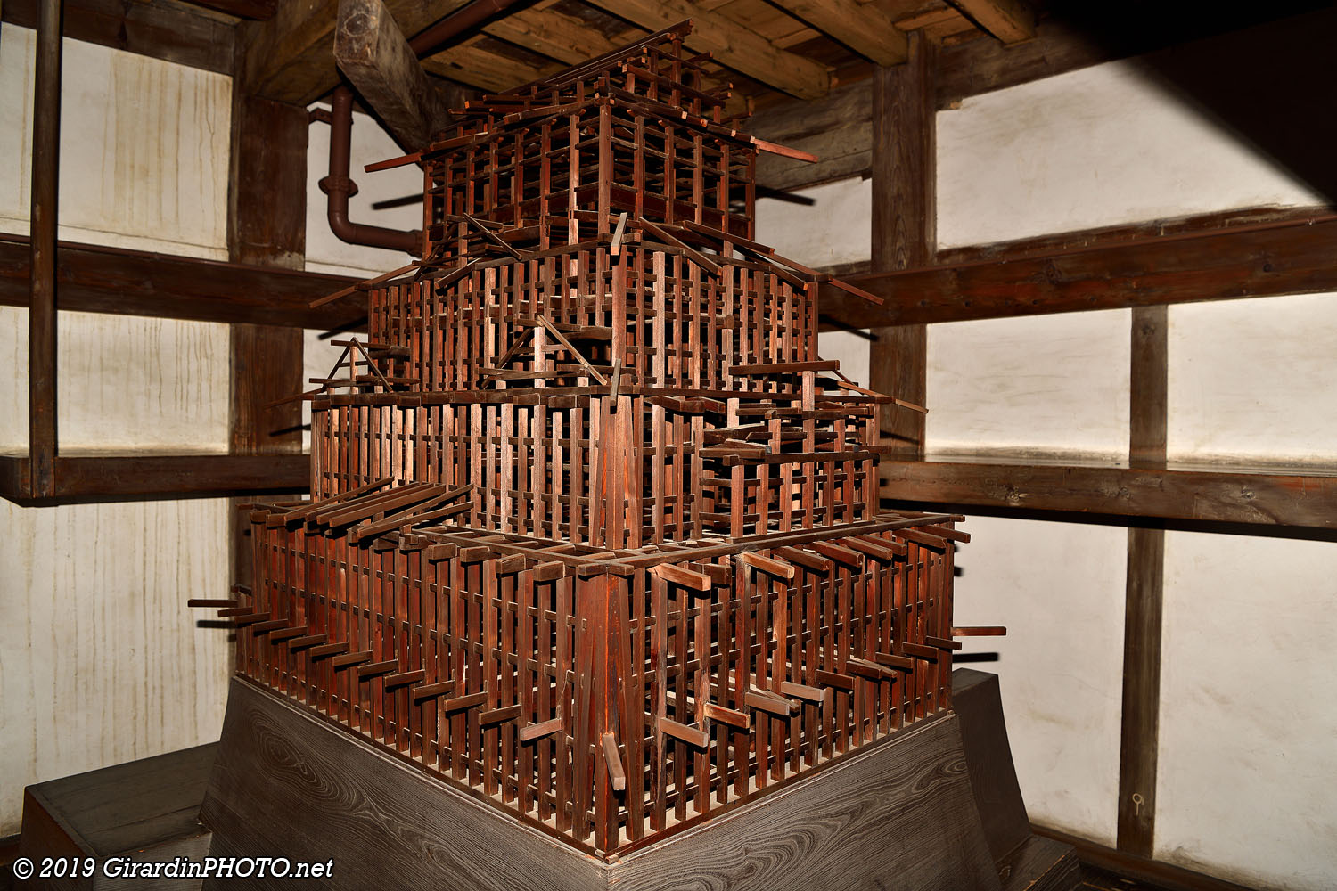 Maquette de la structure du donjon