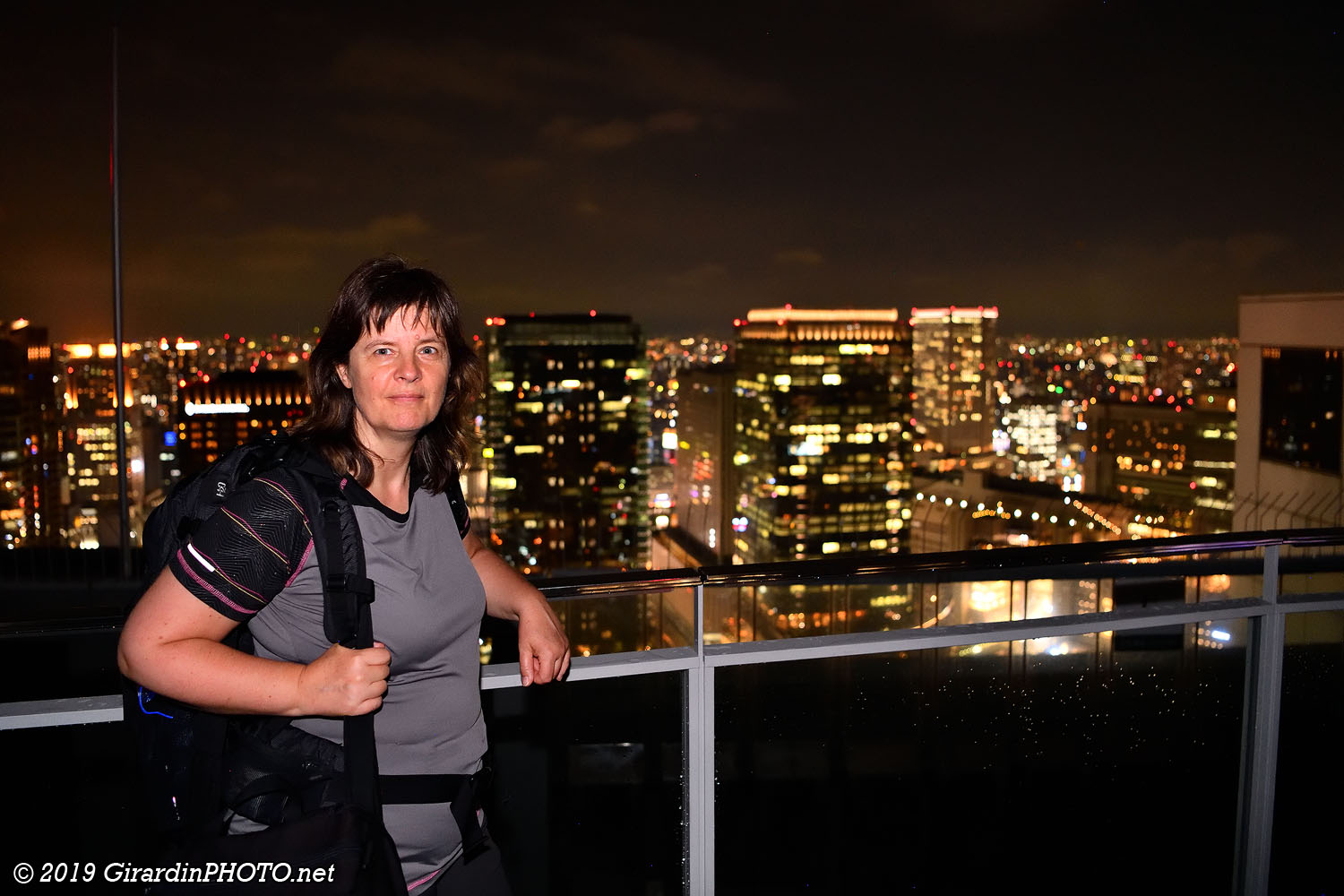 Vue depuis l'observatoire circulaire «Sky Walk» reliant les tours jumelles