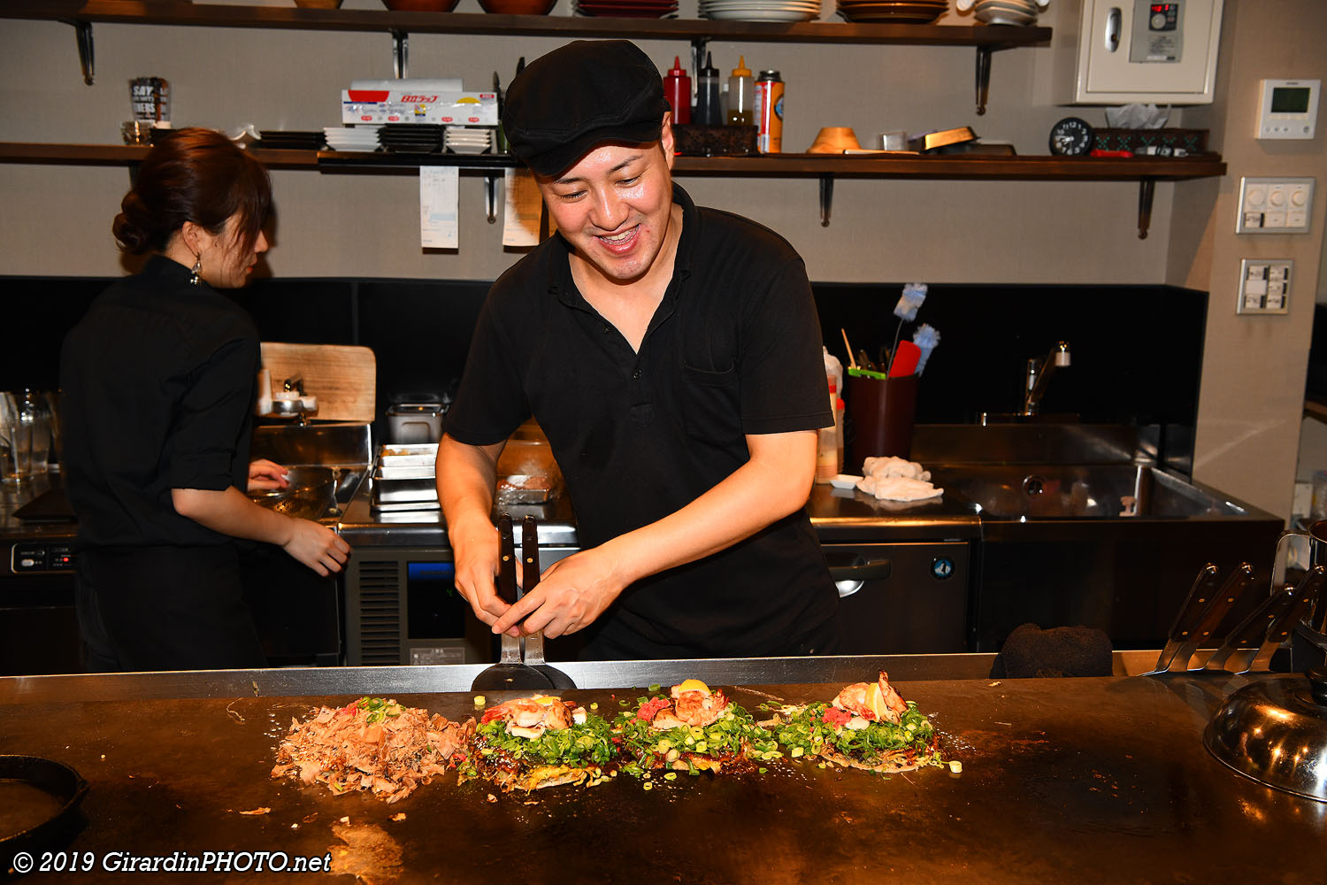 Préparation d'Okonomiyaki