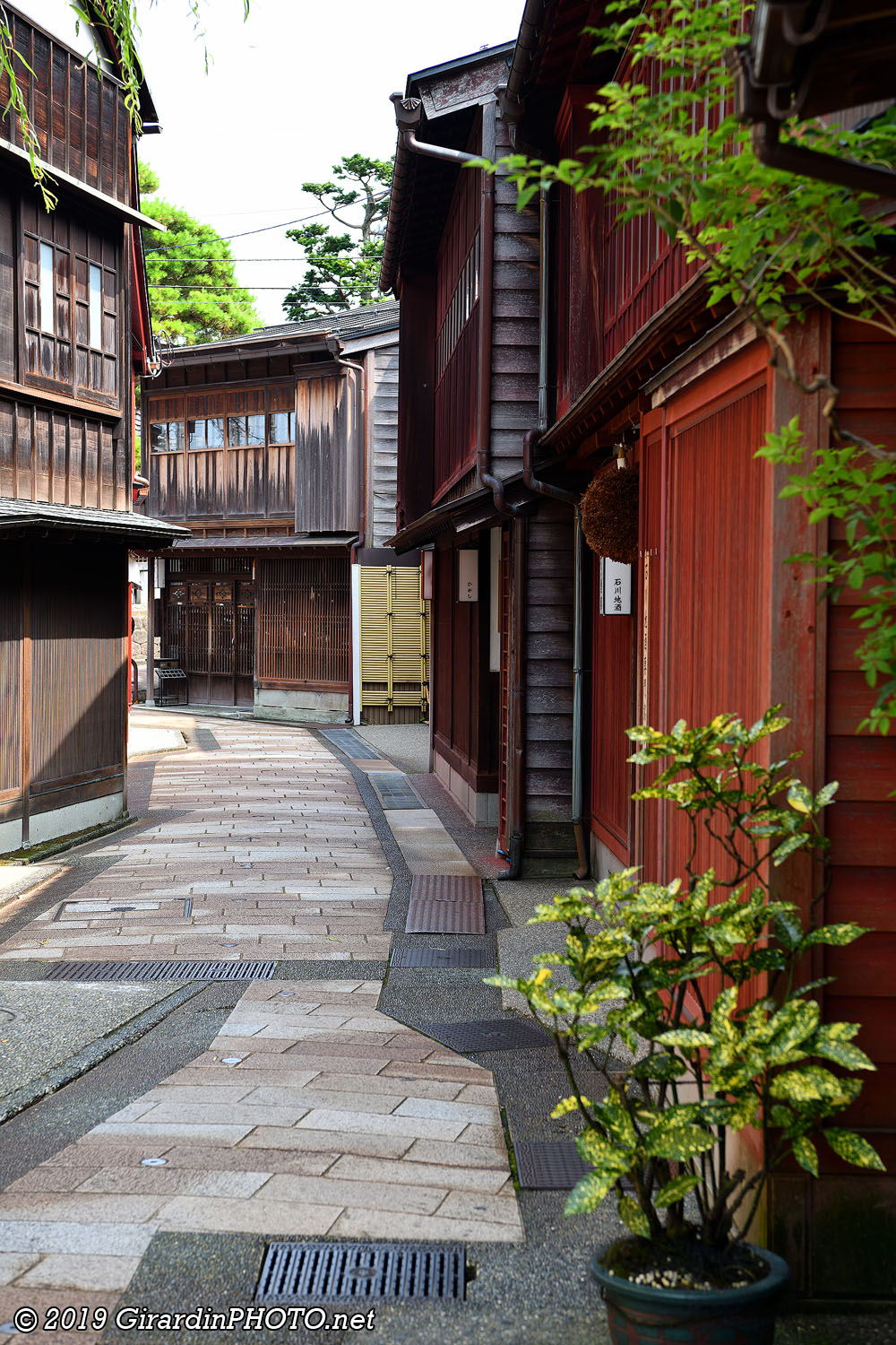 Quartier Higashi Chaya au petit matin