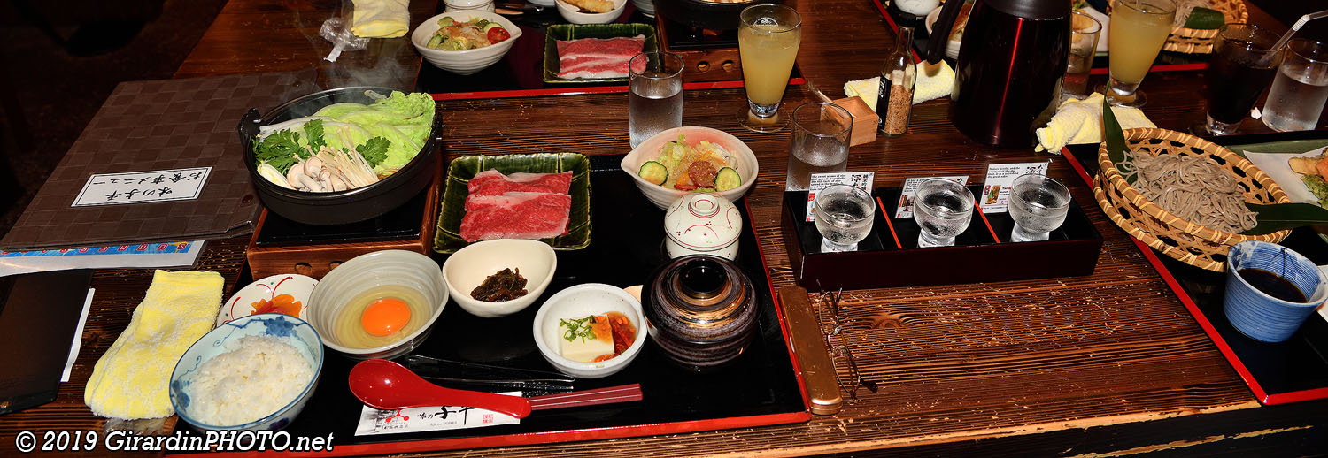 Boeuf de Hida et dégustation de saké