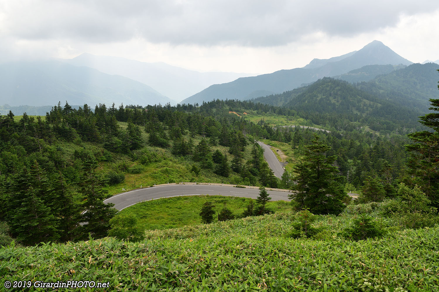 Route nationale 292 depuis le Yokoteyama Drive-In